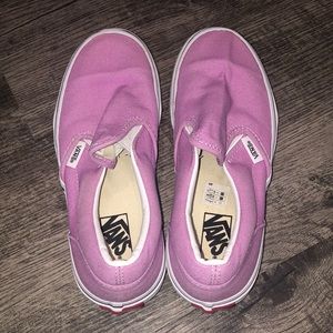 Vans slip on light purple size 2